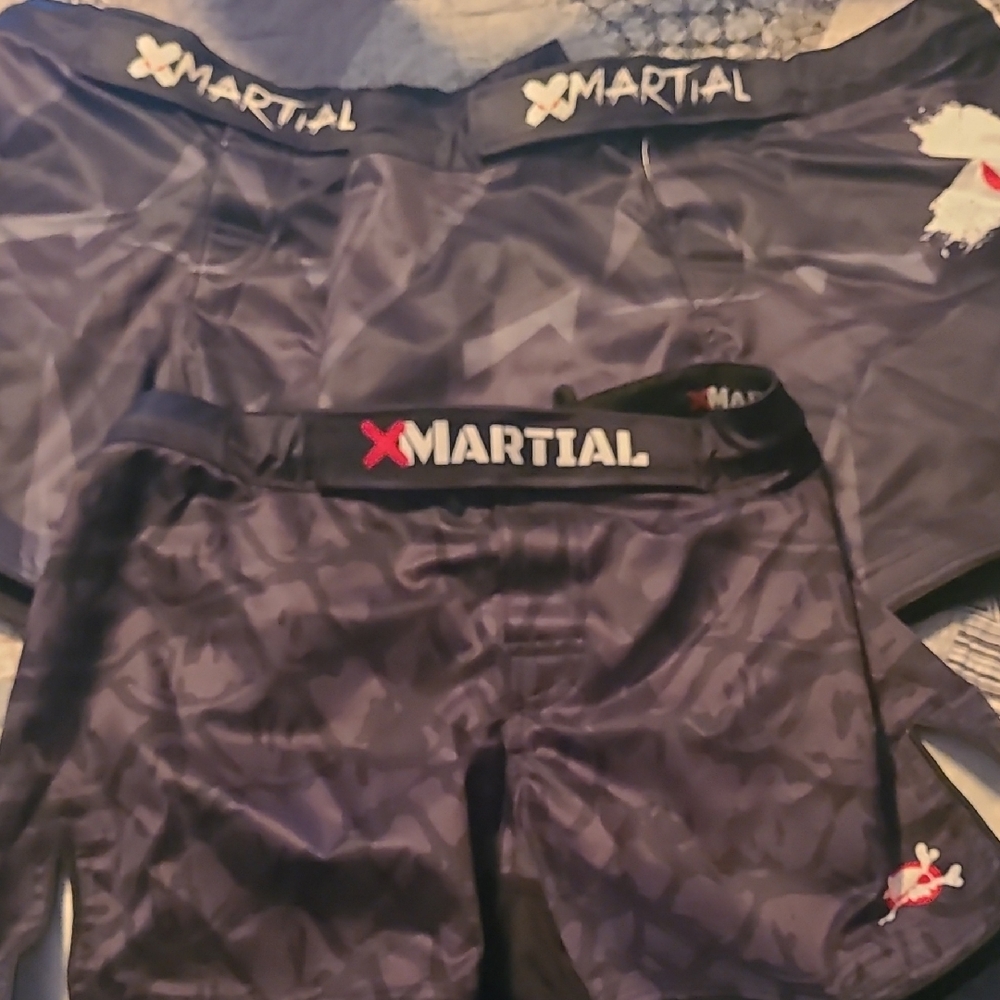 XMartial Black MMA / BJJ shorts